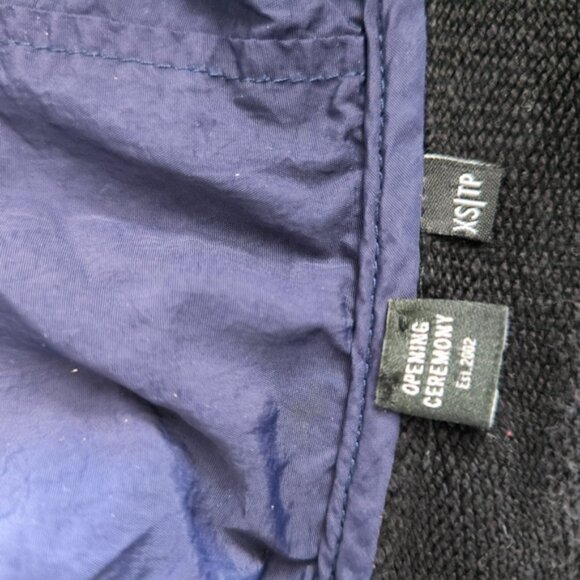 Opening Ceremony Designer Retro 90s 80s Urban Street Nylon Hybrid Hoodie XS - Picture 6 of 9